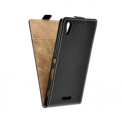 Lacné puzdro Flip Flexi čierne na mobil Sony Xperia L2