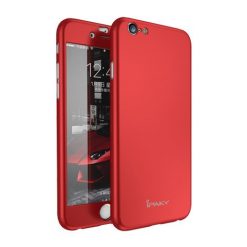 Kryty na mobil | Puzdro iPaky 360 Protection Full Body červené + Tvrdené sklo – iPhone 6/6S | Kryty na mobil