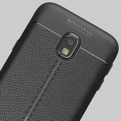 Kryty na mobil | Zadný kryt litchi pattern čierny – Samsung Galaxy J5 2017 | Kryty na mobil