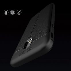 Kryty na mobil | Zadný kryt litchi pattern čierny – Samsung Galaxy J5 2017 | Kryty na mobil