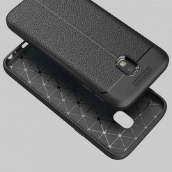 Kryty na mobil | Zadný kryt litchi pattern čierny – Samsung Galaxy J5 2017 | Kryty na mobil
