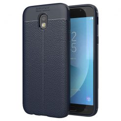 Kryty na mobil | Zadný kryt litchi pattern modrý – Samsung Galaxy J5 2017 | Kryty na mobil