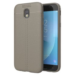 Kryty na mobil | Zadný kryt litchi pattern sivý – Samsung Galaxy J5 2017 | Kryty na mobil