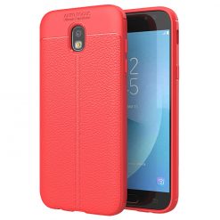 Kryty na mobil | Zadný kryt litchi pattern červený – Samsung Galaxy J5 2017 | Kryty na mobil