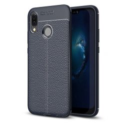 Kryty na mobil | Zadný kryt litchi pattern modrý – Huawei P20 Lite | Kryty na mobil