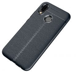 Kryty na mobil | Zadný kryt litchi pattern modrý – Huawei P20 Lite | Kryty na mobil