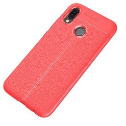 Kryty na mobil | Zadný kryt litchi pattern červený – Huawei P20 Lite | Kryty na mobil
