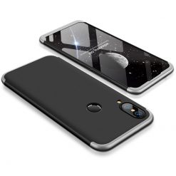 Kryty na mobil | Puzdro 360 Protection čierno-strieborné – Huawei P20 Lite | Kryty na mobil