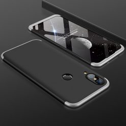 Kryty na mobil | Puzdro 360 Protection čierno-strieborné – Huawei P20 Lite | Kryty na mobil