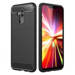 Kryty na mobil | Pevný kryt Carbon čierny – Huawei Mate 20 lite | Kryty na mobil