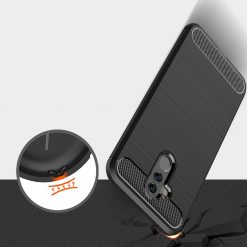 Kryty na mobil | Pevný kryt Carbon čierny – Huawei Mate 20 lite | Kryty na mobil