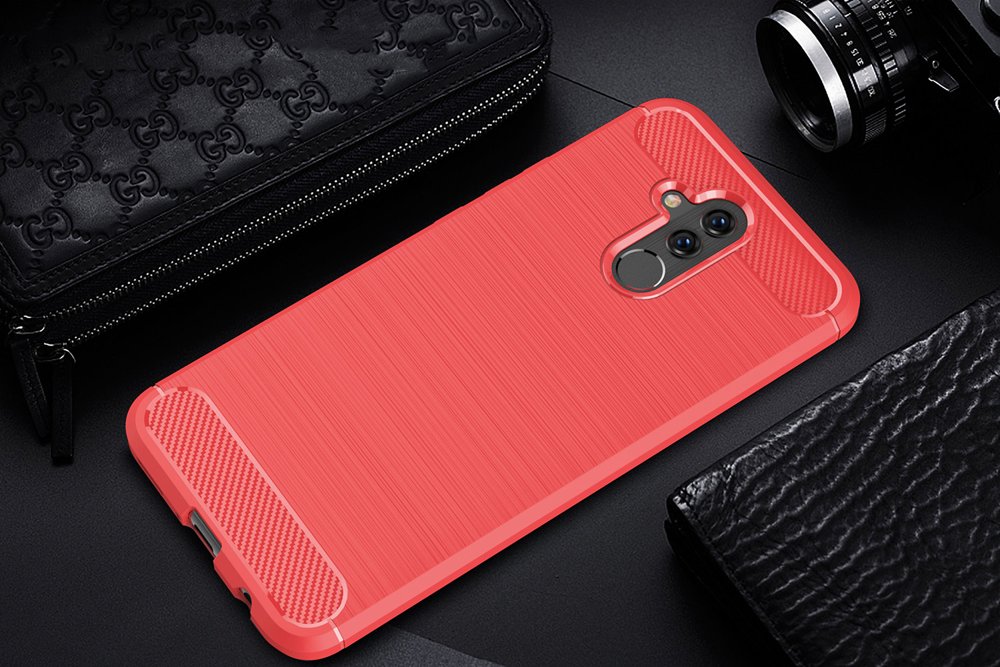 Pevný kryt Carbon červený – Huawei Mate 20 lite | Kryty na mobil Kryty na mobil | Pevný kryt Carbon červený – Huawei Mate 20 lite | Kryty na mobil