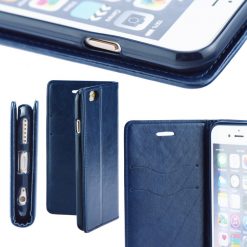 Kryty na mobil | Knižkové puzdro Magnet Book modré – Apple iPhone 5 / 5S / SE | Kryty na mobil