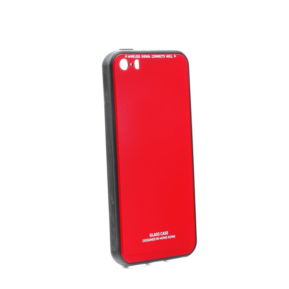 Sklenený kryt Glass Case červený – iPhone 5/5S/SE | Kryty na mobil Kryty na mobil | Sklenený kryt Glass Case červený – iPhone 5/5S/SE | Kryty na mobil