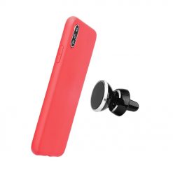 Kryty na mobil | Silikónový kryt Soft case Magnet červený – Huawei Mate 20 Lite | Kryty na mobil