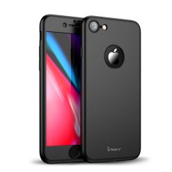 Kryty na mobil | Puzdro iPaky 360 Protection Full Body čierne + Tvrdené sklo – iPhone 8 | Kryty na mobil