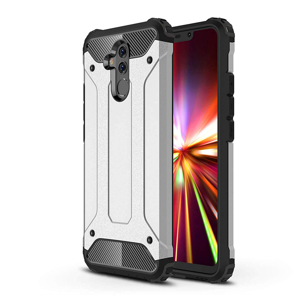 Odolný kryt Hybrid Armor strieborný – Huawei Mate 20 Lite | Kryty na mobil Kryty na mobil | Odolný kryt Hybrid Armor strieborný – Huawei Mate 20 Lite | Kryty na mobil
