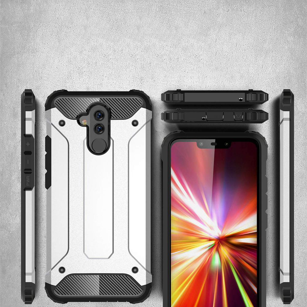 Odolný kryt Hybrid Armor strieborný – Huawei Mate 20 Lite | Kryty na mobil Kryty na mobil | Odolný kryt Hybrid Armor strieborný – Huawei Mate 20 Lite | Kryty na mobil