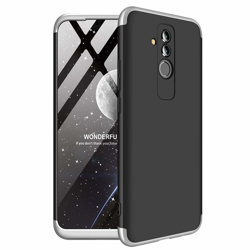 Puzdro 360 Protection čierno-strieborné – Huawei Mate 20 Lite | Kryty na mobil Kryty na mobil | Puzdro 360 Protection čierno-strieborné – Huawei Mate 20 Lite | Kryty na mobil