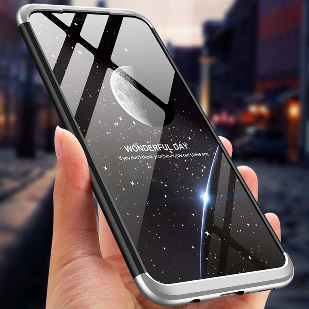 Puzdro 360 Protection čierno-strieborné – Huawei Mate 20 Lite | Kryty na mobil Kryty na mobil | Puzdro 360 Protection čierno-strieborné – Huawei Mate 20 Lite | Kryty na mobil