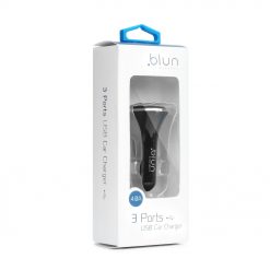 Nabíjačka do auta Blun na 3 USB čierna | Kryty na mobil Kryty na mobil | Nabíjačka do auta Blun na 3 USB čierna | Kryty na mobil