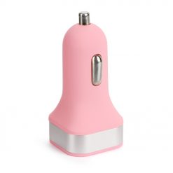 Kryty na mobil | Nabíjačka do auta na 2 USB ružová | Kryty na mobil