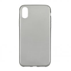 Kryty na mobil | Transparentný silikónový kryt Ultra Slim 0,3mm čierny – iPhone X / XS | Kryty na mobil