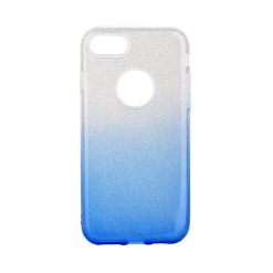 Kryty na mobil | Ligotavý Kryt Forcell Shining transparentno-modrý – iPhone 7 / 8 | Kryty na mobil