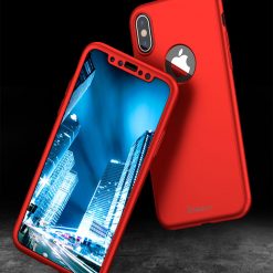Puzdro iPaky 360 Protection Full Body červené + Tvrdené sklo – iPhone X / XS | Kryty na mobil Kryty na mobil | Puzdro iPaky 360 Protection Full Body červené + Tvrdené sklo – iPhone X / XS | Kryty na mobil