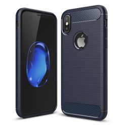 Kryty na mobil | Zadný kryt Carbon case modrý – iPhone X / XS | Kryty na mobil