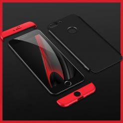 Puzdro 360 Protection červeno-čierne – iPhone 7 Plus