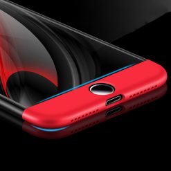 Puzdro 360 Protection červeno-čierne – iPhone 7 Plus