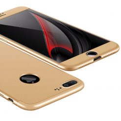 Kryty na mobil | Puzdro 360 Protection zlaté – iPhone 7 Plus | Kryty na mobil