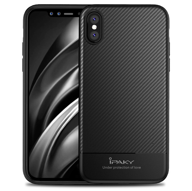 Zadný kryt iPaky Carbon Fiber čierny – iPhone X / XS | Kryty na mobil Kryty na mobil | Zadný kryt iPaky Carbon Fiber čierny – iPhone X / XS | Kryty na mobil