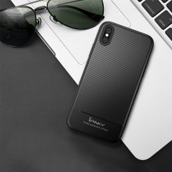Zadný kryt iPaky Carbon Fiber čierny – iPhone X / XS | Kryty na mobil Kryty na mobil | Zadný kryt iPaky Carbon Fiber čierny – iPhone X / XS | Kryty na mobil
