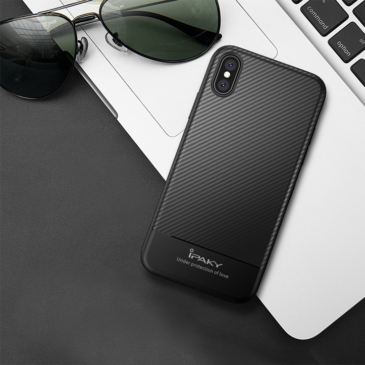 Zadný kryt iPaky Carbon Fiber čierny – iPhone X / XS | Kryty na mobil Kryty na mobil | Zadný kryt iPaky Carbon Fiber čierny – iPhone X / XS | Kryty na mobil