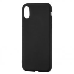 Kryty na mobil | Zadný kryt Soft Matt čierny – iPhone X / XS | Kryty na mobil