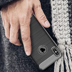 Zadný kryt iPaky Slim Carbon čierny – iPhone X / XS | Kryty na mobil Kryty na mobil | Zadný kryt iPaky Slim Carbon čierny – iPhone X / XS | Kryty na mobil