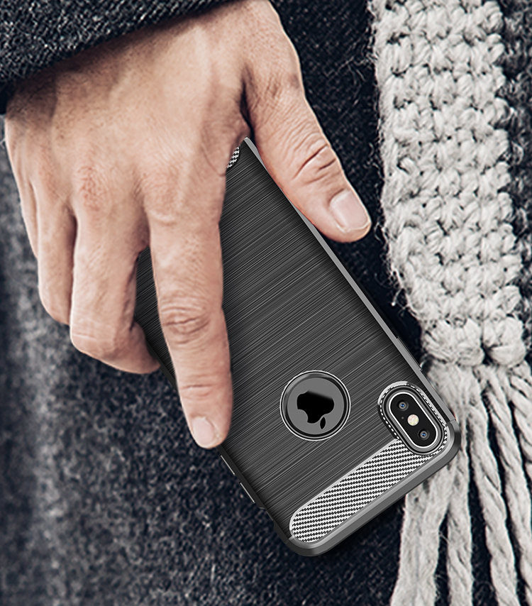 Zadný kryt iPaky Slim Carbon čierny – iPhone X / XS | Kryty na mobil Kryty na mobil | Zadný kryt iPaky Slim Carbon čierny – iPhone X / XS | Kryty na mobil