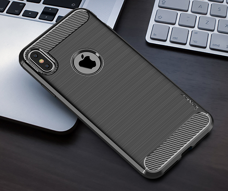 Zadný kryt iPaky Slim Carbon čierny – iPhone X / XS | Kryty na mobil Kryty na mobil | Zadný kryt iPaky Slim Carbon čierny – iPhone X / XS | Kryty na mobil