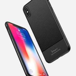 Kryty na mobil | Zadný kryt iPaky Carbon Fiber čierny – iPhone Xr | Kryty na mobil