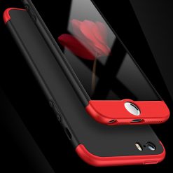 Kryty na mobil | Puzdro 360 Protection červeno-čierne – iPhone 5 / 5S / SE | Kryty na mobil