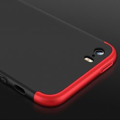 Kryty na mobil | Puzdro 360 Protection červeno-čierne – iPhone 5 / 5S / SE | Kryty na mobil
