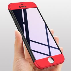 Kryty na mobil | Puzdro 360 Protection červeno-čierne – iPhone 5 / 5S / SE | Kryty na mobil