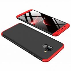 Kryty na mobil | Puzdro 360 Protection červeno-čierne – Samsung Galaxy A6 2018 | Kryty na mobil