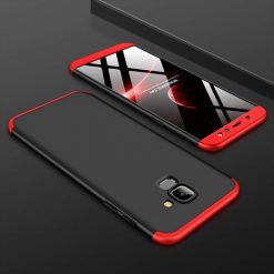 Kryty na mobil | Puzdro 360 Protection červeno-čierne – Samsung Galaxy A6 2018 | Kryty na mobil