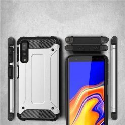 Kryty na mobil | Odolný kryt Hybrid Armor strieborný – Samsung Galaxy A7 2018 (A750) | Kryty na mobil