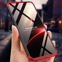 Puzdro 360 Protection červeno-čierne s dierou na Apple logo – iPhone Xr | Kryty na mobil Kryty na mobil | Puzdro 360 Protection červeno-čierne s dierou na Apple logo – iPhone Xr | Kryty na mobil