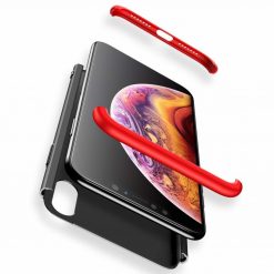 Puzdro 360 Protection červeno-čierne s dierou na Apple logo – iPhone Xr | Kryty na mobil Kryty na mobil | Puzdro 360 Protection červeno-čierne s dierou na Apple logo – iPhone Xr | Kryty na mobil