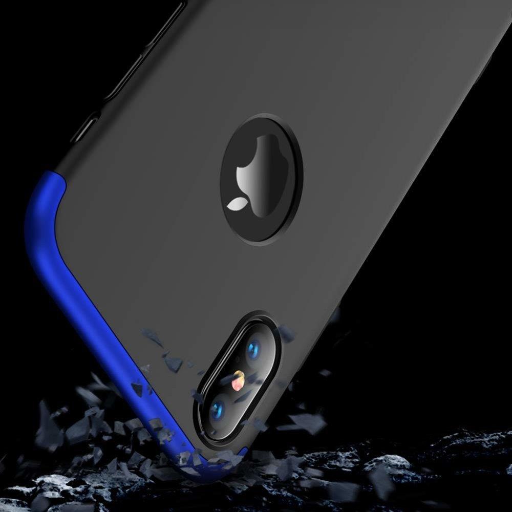 Puzdro 360 Protection modro-čierne s dierou na Apple logo – iPhone Xr | Kryty na mobil Kryty na mobil | Puzdro 360 Protection modro-čierne s dierou na Apple logo – iPhone Xr | Kryty na mobil